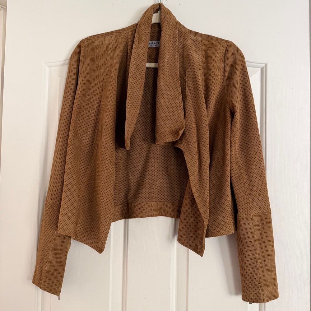 Bagatelle 100% genuine leather Women's Open Front jacket